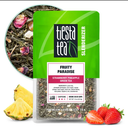 Fruity Paradise - Strawberry Pineapple Green Tea - 1.6 oz